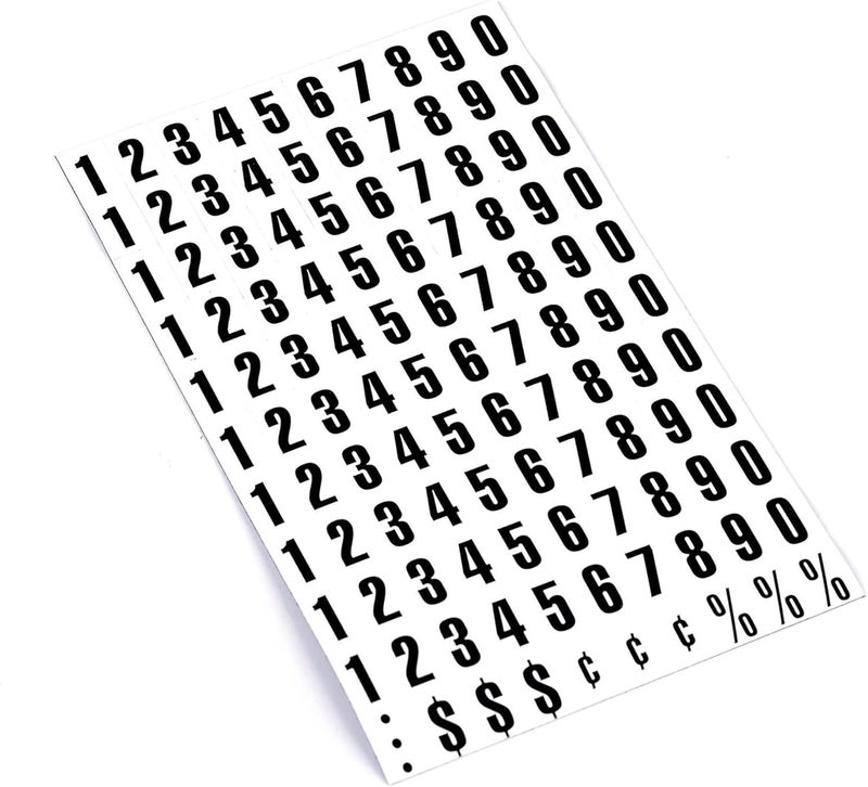 MasterVision Interchangeable Magnetic Board Accessories - Black Numbers, 0.75" Height, 110 Pack - Image 5